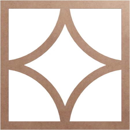 Ekena Millwork Statesman Wood Fretwork Pierced Ceiling Medallion, Wood (Paint Grade), 26"OD x 16 5/8"ID x 3/8"T CMWP26X26X0375STMF
